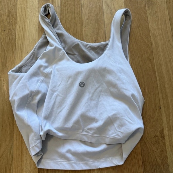 lululemon athletica Tops - Lululemon Align Tank Cropped Length C/D Cup Size 6 white